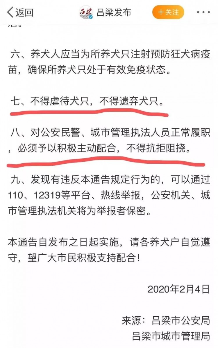 岳阳等多市发布通告明令禁止疫情期间虐待遗弃宠物